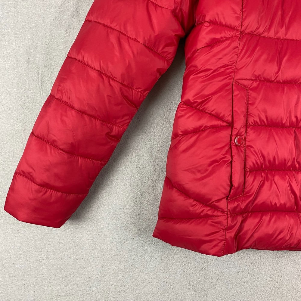 Barbour womens Coastal Collection Jacket 8 Quilted Red pockets NEW - Picture 3 of 16